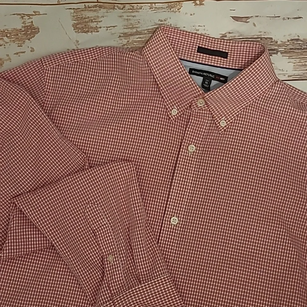 Banana Republic Mad Men ..‎ Long Sleeve . Slim Fit XL